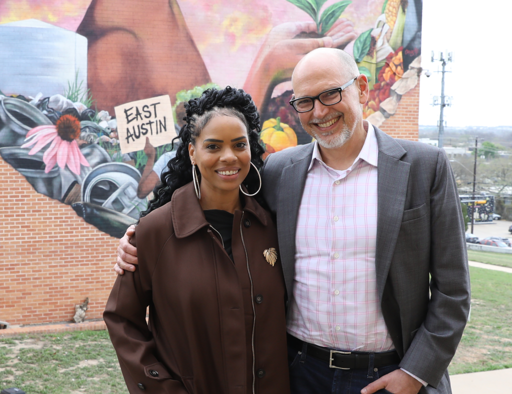 HBCU AICON co-chairs Meme Styles and Chris Hyams in East Austin